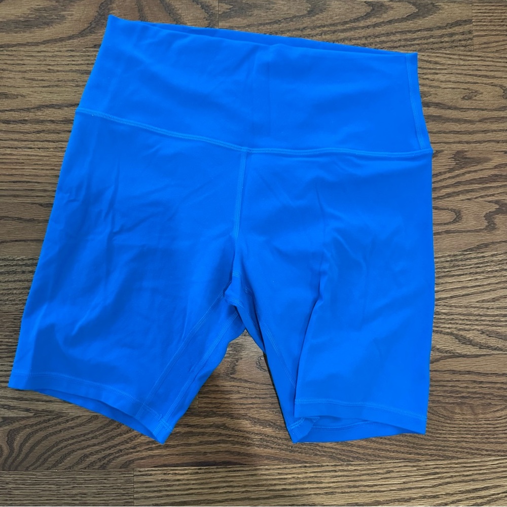 Lululemon Align Vibrant Blue Bike Shorts